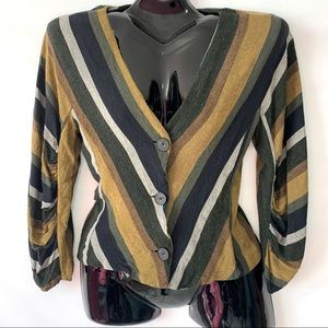 Zara Striped Button Down Top